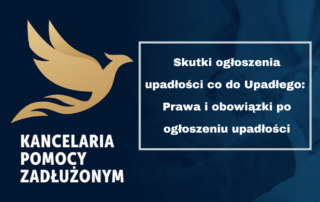 Skutki ogłoszenia upadłości dla upadłego